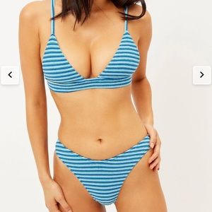 Postianto stripped blue bikini Frankie’s bikinis